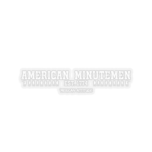 American Minutemen Sticker (White)