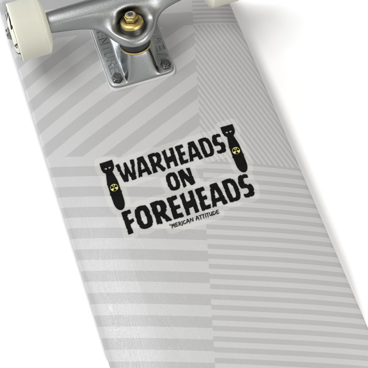 Warheads on Foreheads Sticker (Black)