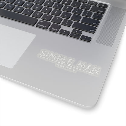 Simple Man Sticker (White)