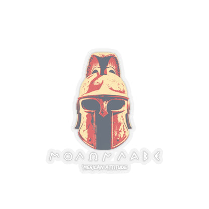 Molon Labe 1 Sticker (White)